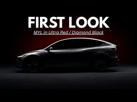 First Look: Tesla Model Y in Ultra Red and Diamond Black featured image