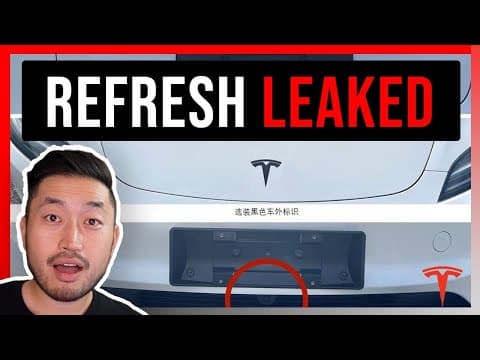 Tesla Model 3 Refresh Leak: Front Bumper Camera, Turn Stalk Return, and More Updates featured image