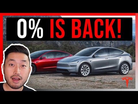 Tesla's New Incentives: 0% Financing Returns with a Twist featured image
