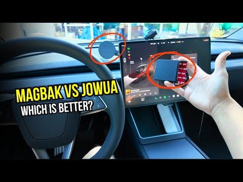 Top Phone Mounts for Tesla Model Y: Jowua vs. MagBak Comparison featured image