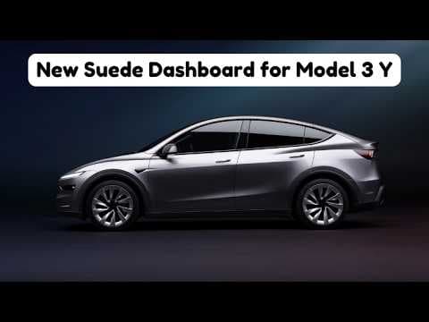 Tesla's New $250 Suede Dashboard Upgrade for Model 3 & Y featured image