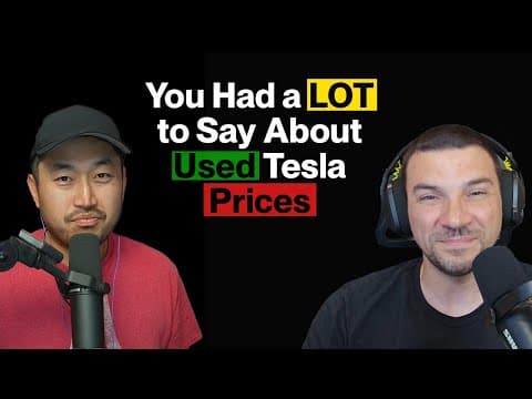 Reacting to Your Comments on Used Tesla Prices and EV Trends featured image