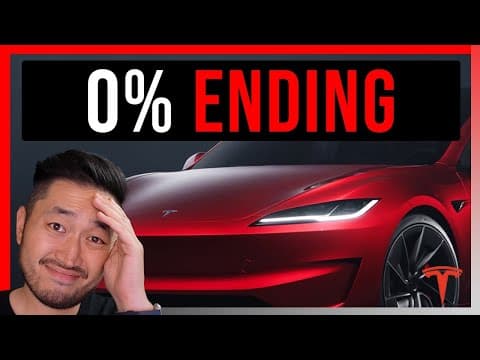Tesla Model 3 0% Financing Ending Soon: Act Now! featured image