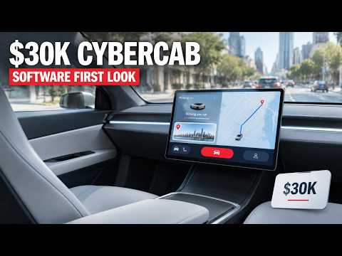 Cover image for Tesla Cybercab $30k UI First Look at Customer Software
