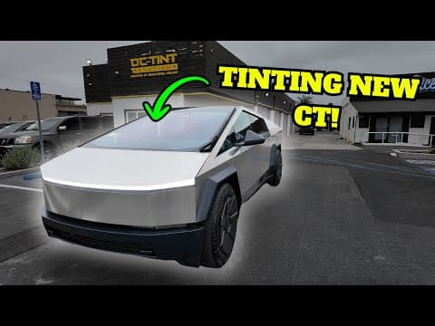 First Mod for My New Tesla Cybertruck: Full Tint at OC Tint Solutions featured image