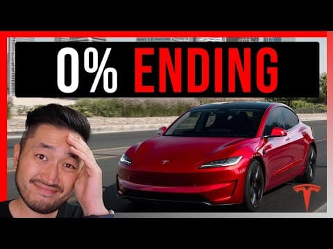 Tesla's 0% Financing Ends Soon: Incentives Vanishing and What It Means for Buyers featured image