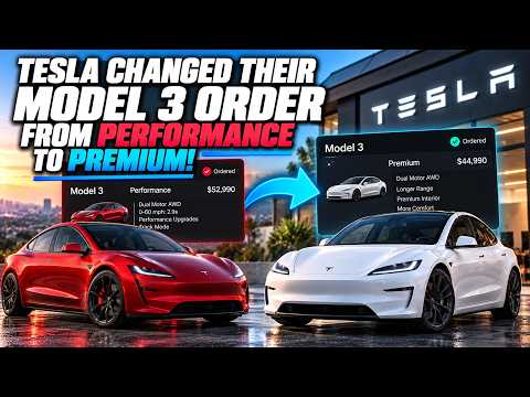 Cover image for Tesla Model 3 Order Changed from Performance to Premium