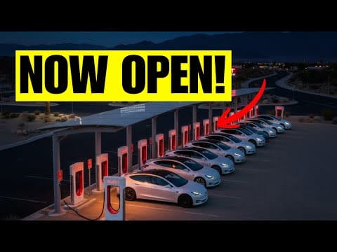 Tesla's Epic 168-Stall Supercharger in Lost Hills Opens: Solar-Powered, Off-Grid Wonder featured image