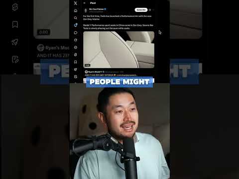 Cover image for Tesla Deleting White Interior for Zen Gray