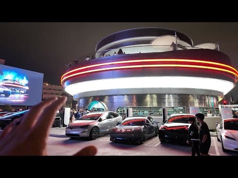 Tesla Diner at Night: Chargers, Food, and Futuristic Vibes featured image