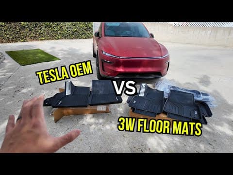 Why 3W Floor Mats Beat Tesla OEM for Model Y: A Side-by-Side Comparison featured image