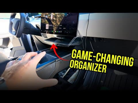 Upgrading Cybertruck Storage with Cyber Gear Co.'s Under-Screen Organizer featured image