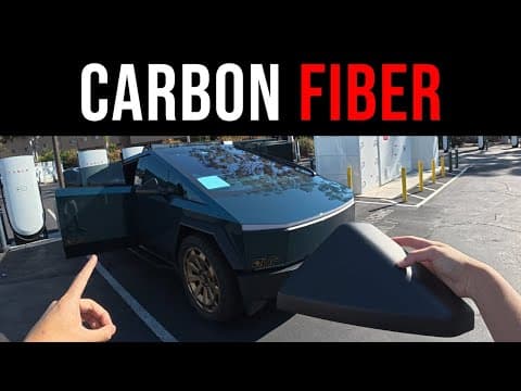 Quick Carbon Fiber Mirror Upgrade for Tesla Cybertruck featured image