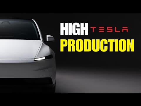 Model Y Production is Ramping Up