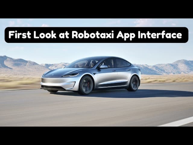 First Look at Tesla's Robo Taxi Interface featured image
